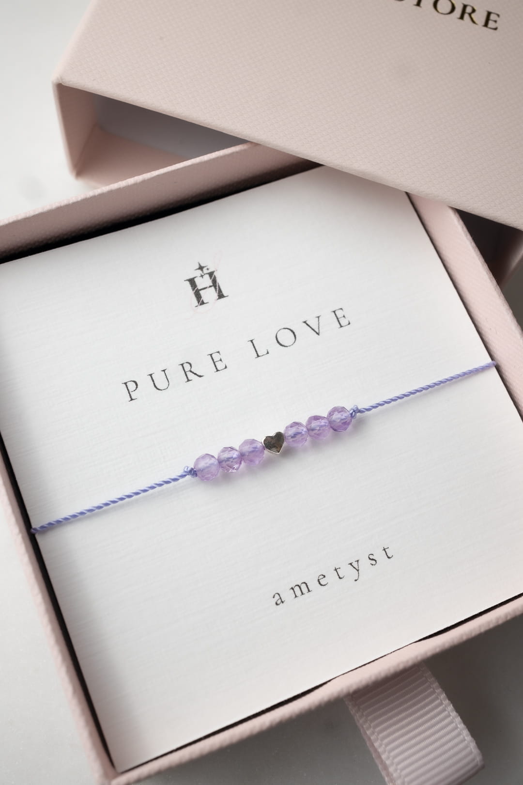 Bransoletka PURE LOVE violet z ametystu